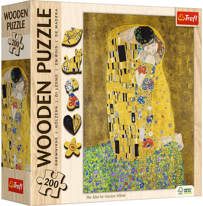 Puzzle in legno Trefl il bacio Gustav Klimt FSC mix 70% 200 pezzi.
