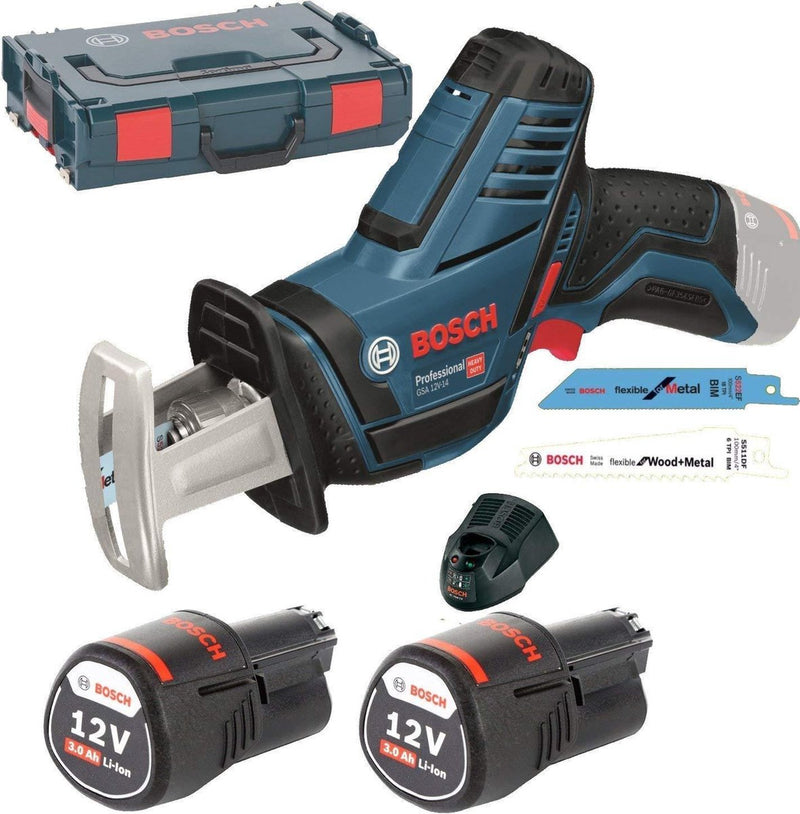 Sega alternativa Bosch Professional GSA 12 V-14 – con 2 batterie da 12 V e caricabatterie