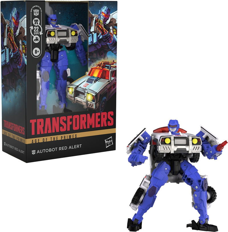 Transformers hasbro era de los números primos voyager figura de acción de clase los trece autobot alerta roja figura de acción de 18 cm