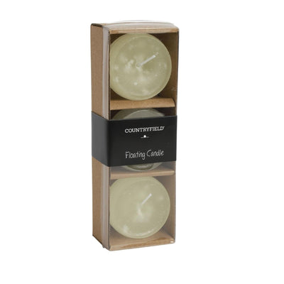 Countryfield drijfkaarsen bollie crème
