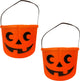 Fjesta© fjesta secchiello halloween - secchiello zucca - secchiello caramelle halloween - ø17 cm - 2 pezzi