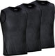 Gripgrab - ultralight 3pack mesh mouwloos base layer zomer fiets ondershirt polygiene zweethemd - zwart - heren - maat m