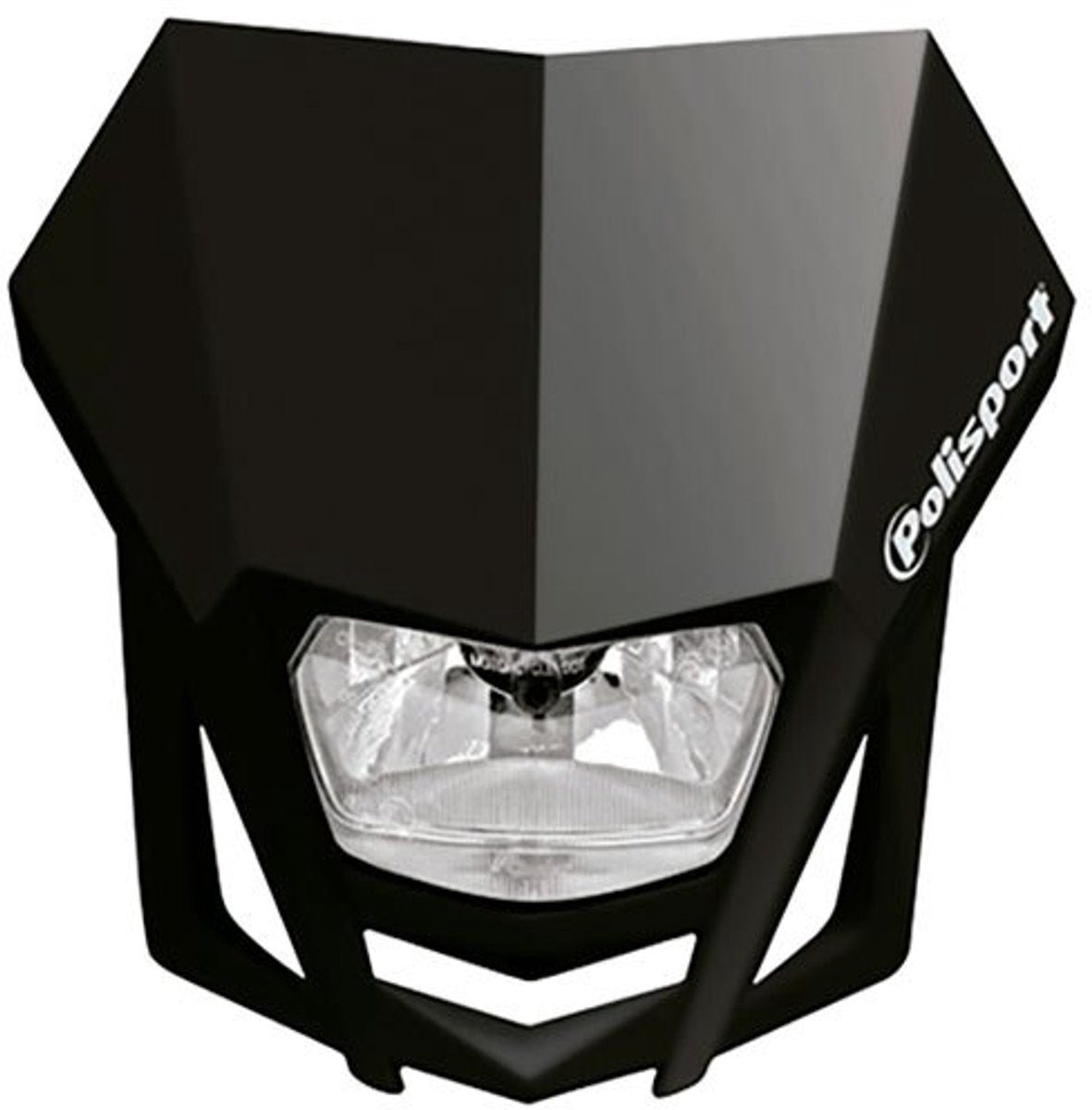 Targa Polisport phare avec optique phare avant lmx noire per moto enduro cross