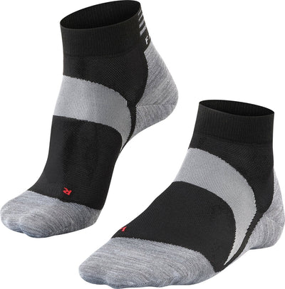 Falke bc6 short anti-blaar lyocell functioneel materiaal fietssokken unisex zwart - maat 46-48