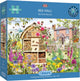 Gibsons - bee hall (door richard macneil) - 1000 stukjes 68×49cm (b×h) - legpuzzel voor volwassenen