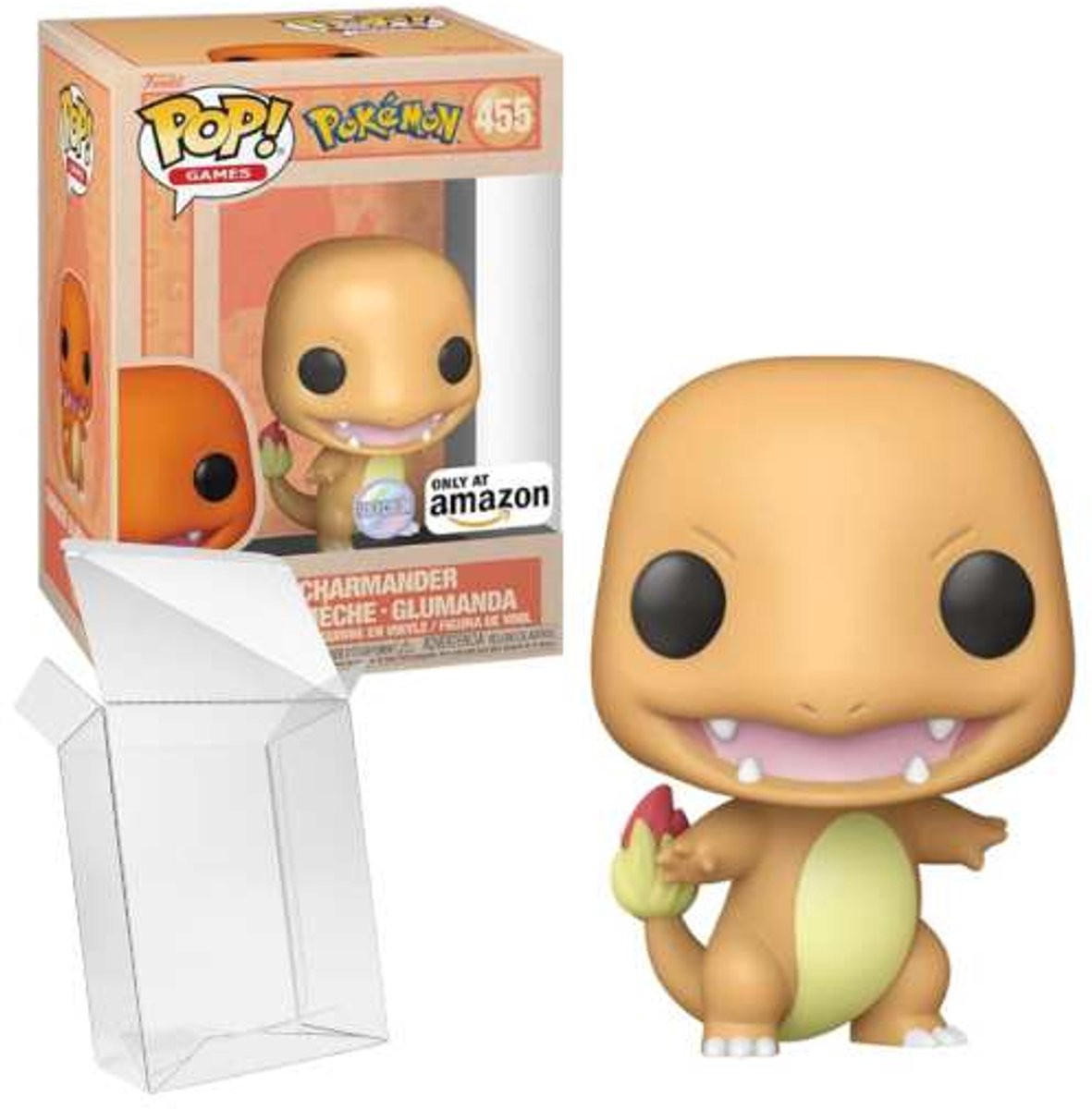 Funko pop! games: pokemon - charmander (soft color) #455 amazon exclusive