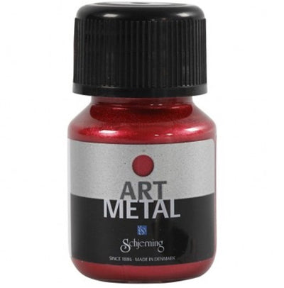 Schjerning hobby paint metallic, lava red (5112), 30 ml 1 bottle