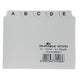 Índice de pestañas alfabético duradero a7 14,8x21cm pestaña 20 mm blanco