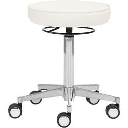 Sgabello girevole Mayer sitzmöbel 1295_30582 tessuto bianco
