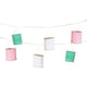 Lanterna ghirlanda papstar pastello360 cm multicolore