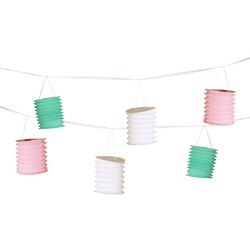 Lanterna ghirlanda papstar pastello360 cm multicolore