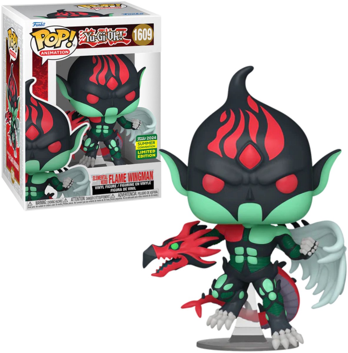 Funko pop! animation: yu-gi-oh - elemental hero flame wingman #1609 [2024 summer convention exclusive]