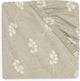 Jollein - sábana ajustable jersey 60x120cm - cuna, cama, cuna - ramita - verde oliva