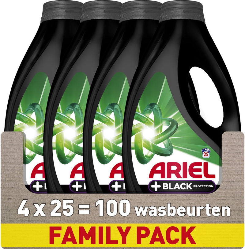 Detersivo Ariel + protezione nera - 4 x 25 lavaggi