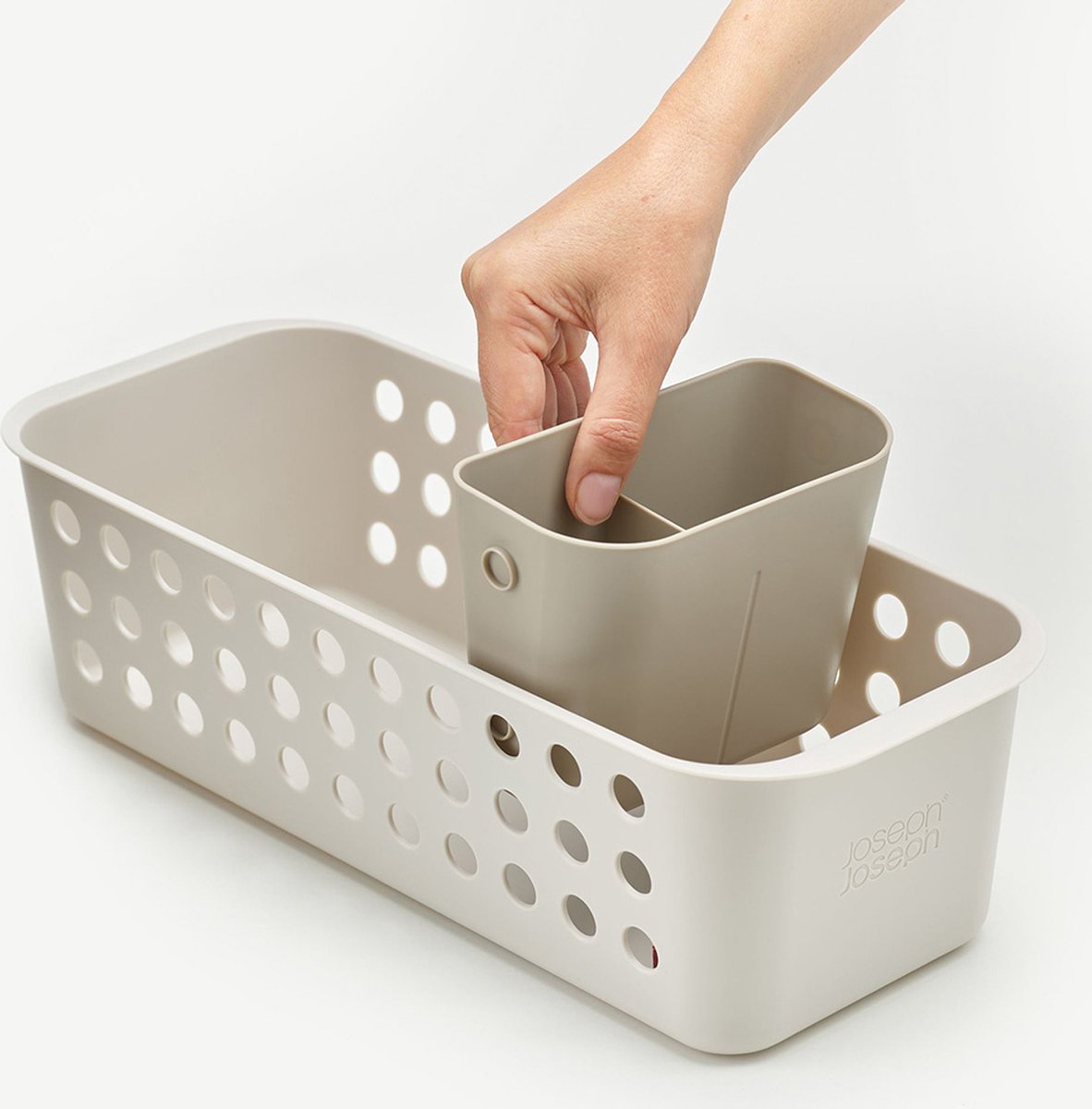 Joseph joseph - caja de almacenamiento easystore slimline - polipropileno - gris