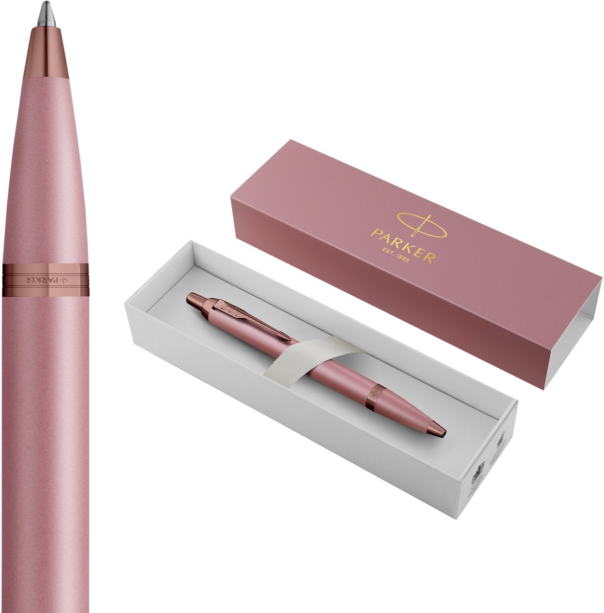 Parker im-balpen | finishing touch-collectie | lichtpaarse afwerking | medium | blauw | geschenkverpakking
