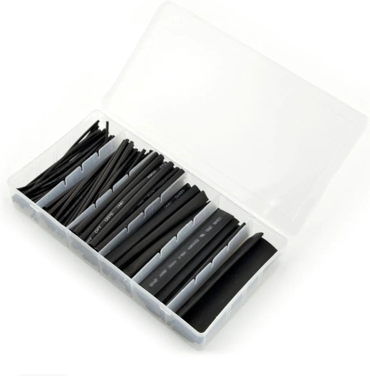 Guaine termorestringenti Lanberg - set di guaine termorestringenti - - assortimento - 100 pezzi - 6 sezioni trasversali - in pratica scatola di stoccaggio