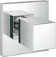 Grohe eurocube afbouwdeel voor inbouw stopkraan chroom