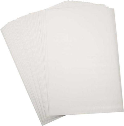 Fogli di pellicola termoretraibile bianco opaco 20x30, 10pz.