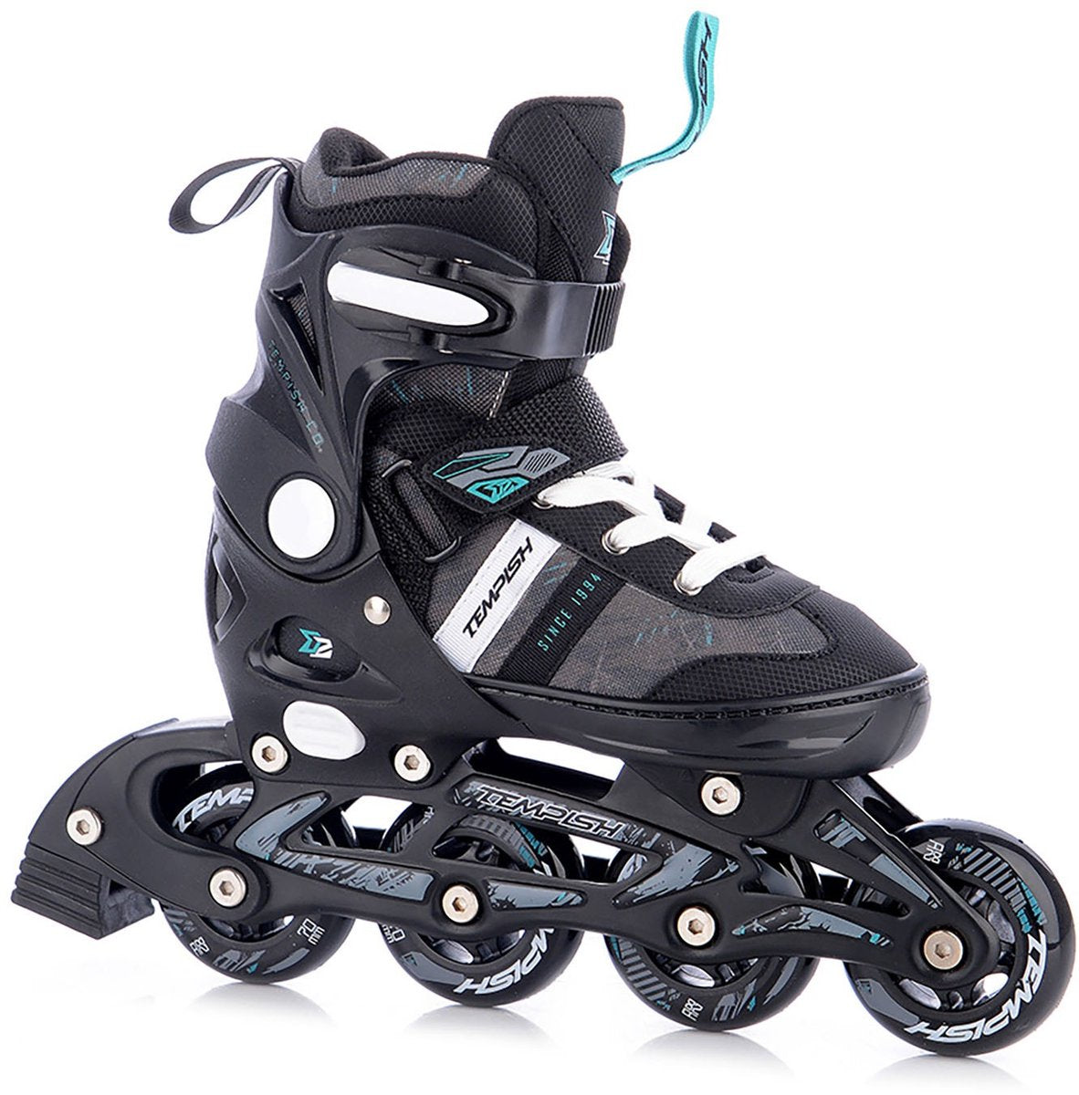 Tempish dasty 2 skeelers - inline skates - verstelbaar - zwart - maat 33-36