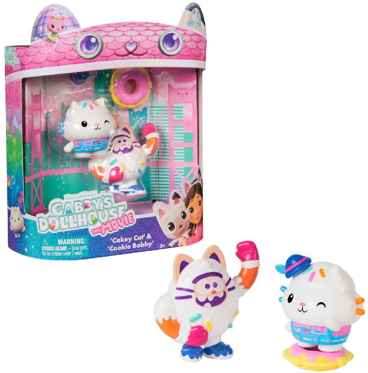 Gabby's poppenhuis gabby’s poppenhuis de film – cakey cat cookie bobby speelset