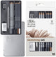 Winsor Newton 0490010 Studio Collection Set di matite carboncino di grafite 10 pezzi – Matite per schizzi e disegni con accessori
