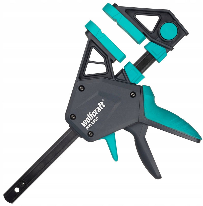 Wolfcraft - morsetto adesivo pro ergo - 150 mm - morsetto con una sola mano - 3090000
