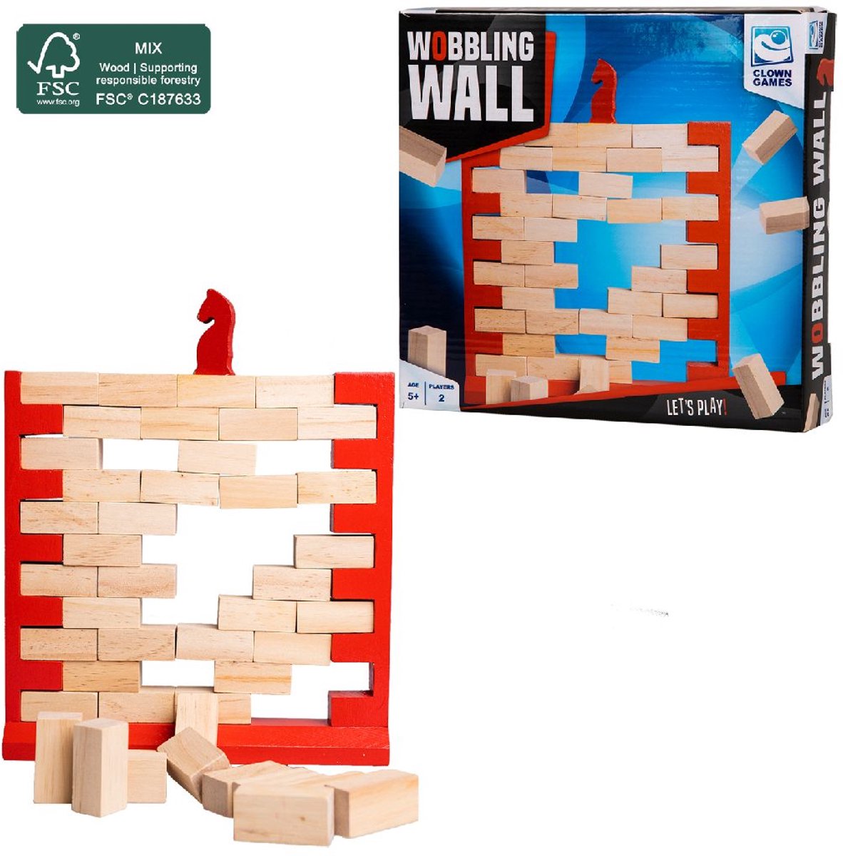 Clown games - wobbling wall - fsc goedgekeurd