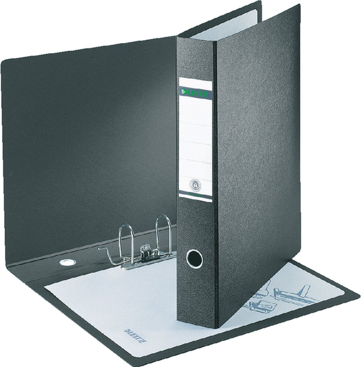 Leitz binder a3 high cardboard 1072 black