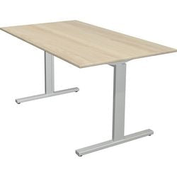 Kerkmann desk 11021050 height-adjustable maple, silver