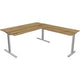 Kerkmann desk 11023055 form 2 silver, oak