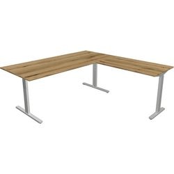 Kerkmann desk 11023155 form 2 silver, oak