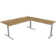 Kerkmann desk 11023155 form 2 silver, oak