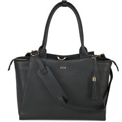 Borsa per laptop socha so-diamond-caddy-bl pelle nera