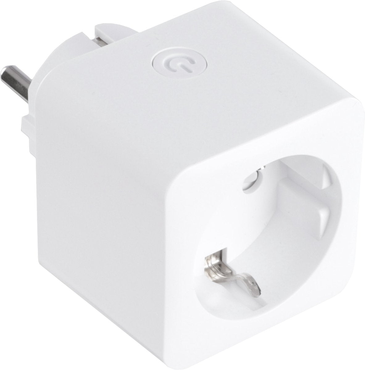 Enchufe adaptador Q-link - con conexión a tierra - medidor WiFi - 16a - blanco
