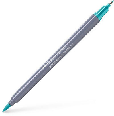 Faber-castell - duo watercolor marker - goldfaber - light cobalt green 356 - brush 0.6mm - fc-164656