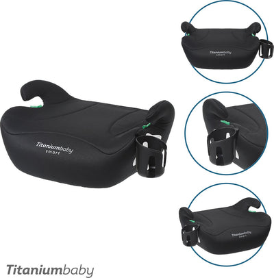 Asiento elevador Titanium baby Titaniumbaby Smart Ivar - compatible con i-size - desde 125 cm - incluye portavasos