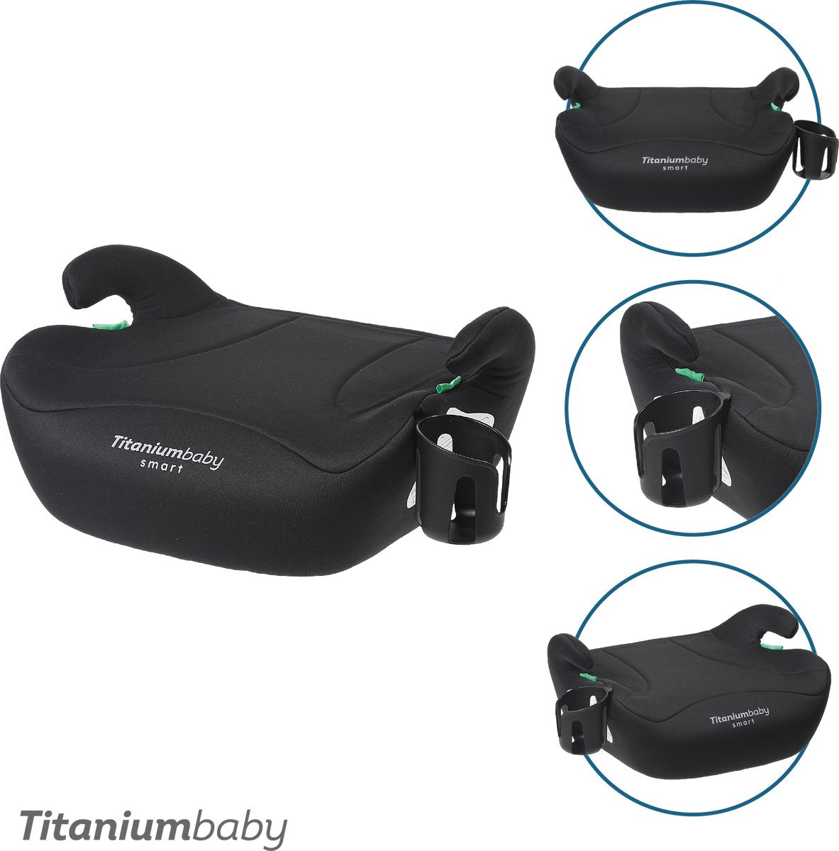 Titanium baby titaniumbaby smart ivar zitverhoger - i-size compatible - vanaf 125 cm - incl cupholder