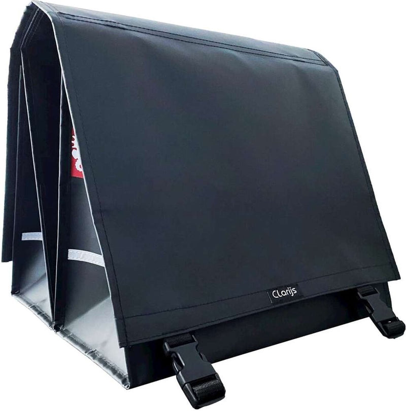 Bolsa de bicicleta Clarijs doble XL PVC 46L con receso negro