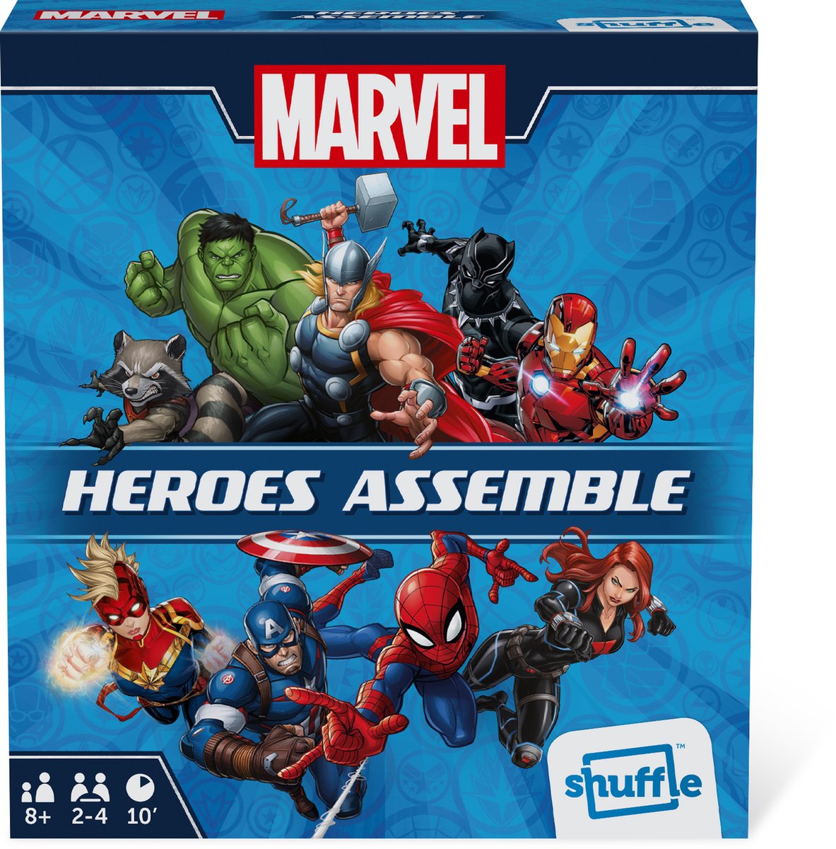 Shuffle - assemblaggio di eroi Marvel - gioco di carte - gioco per famiglie - gioco di carte cooperativo - per gli appassionati di Marvel Snap