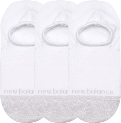 Calzini sportivi unisex New Balance Active invisibili no show - bianchi