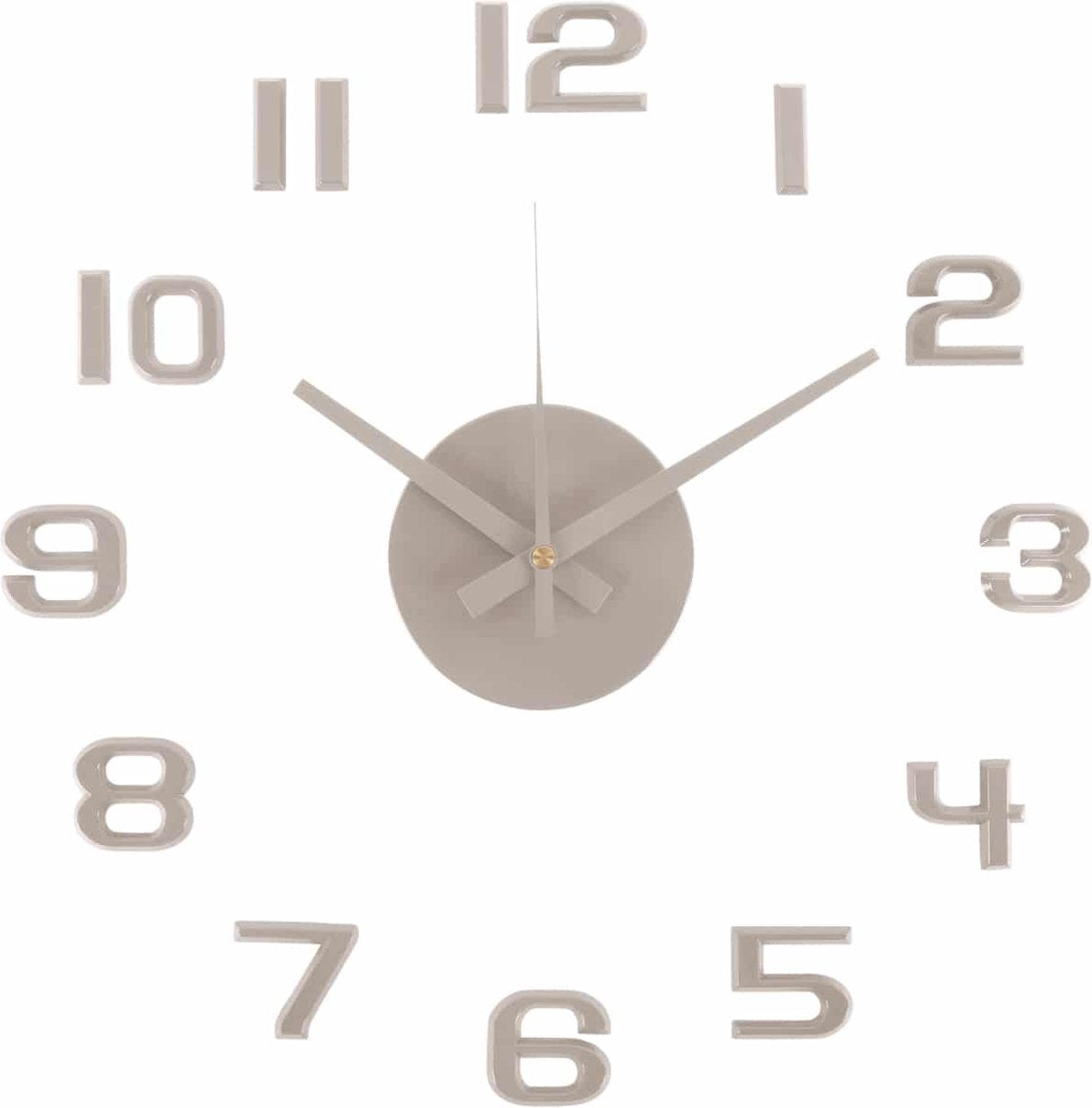 Reloj de pared Karlsson con números de puesta de sol diy - gris - ø35cm - reloj de pared escandinavo