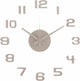 Reloj de pared Karlsson con números de puesta de sol diy - gris - ø35cm - reloj de pared escandinavo