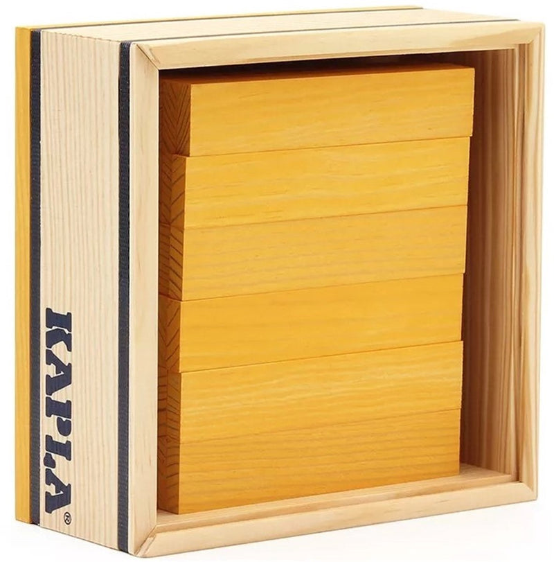 Kapla - color - juguetes de construcción - amarillo - 40 tableros