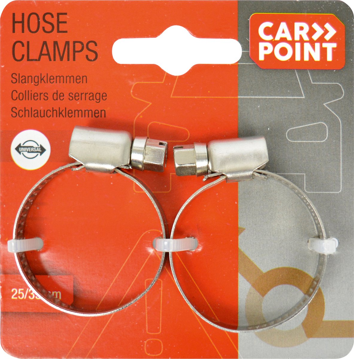 Abrazaderas de manguera Carpoint 23 35mm