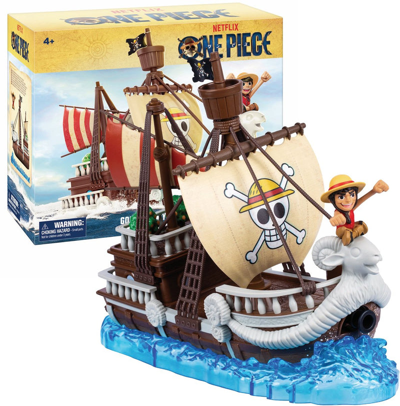 Moose Toys One Piece - Going Merry Deluxe Nave da collezione - incl. figura da gioco di Rufy