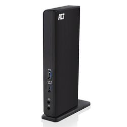 Conectividad ACT USB-C o USB-A Dual Monitor Station