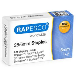 Graffette rapeco s11661z3 acciaio argento confezione da 1000