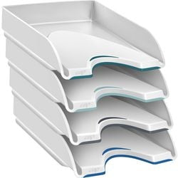 Vassoio per lettere porcini bianco 66 mm x 257 mm x 348 mm 460 g