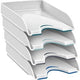 Vassoio per lettere porcini bianco 66 mm x 257 mm x 348 mm 460 g
